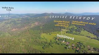 360° videomapa Biela Orava z neba, časť 4/7.  Zimný pól Slovenska Oravská Lesná