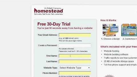 How to begin your webpage with Homestead. Step # 1