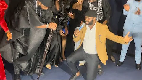 So EMOTIONAL! FEMI ADEBAYO WENT ON HIS KNEES TO APPRECIATE CAST AND CREWS OF FAMILY BROUHAHA’