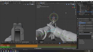 Blender 2.8 FPS animation to UE4 Part 13: "Aim Down Sights idle animation"