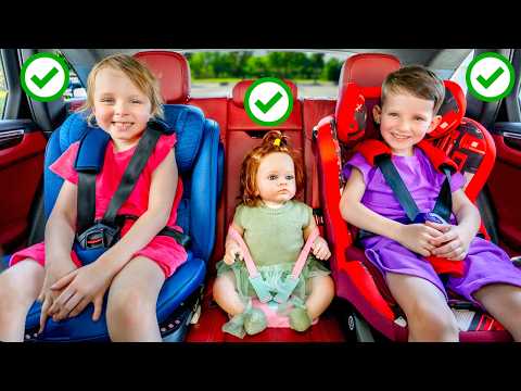 Alex and Dasha Always Buckle Up! 🚗 Kids Safety Rules — Car, Home Alone