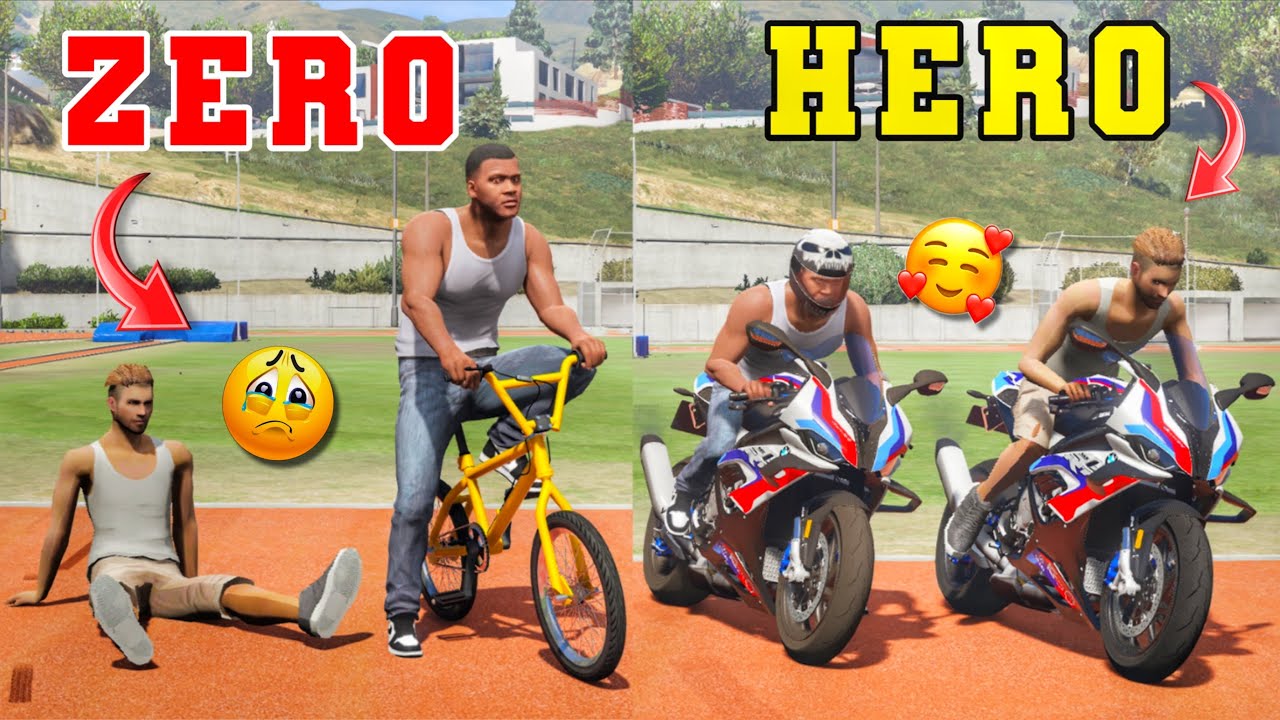 Franklin Made Zero Bike to Hero Bike In Gta 5 | Zero To Hero | Gta 5 In Telugu