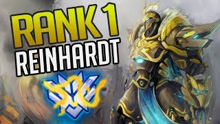 BEST OF SHOCK RANK 1 REINHARDT GOD! - Overwatch Reinhardt Montage & Facts