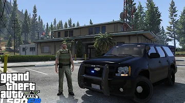 GTA 5 LSPDFR Police Mod 114 | Los Santos County Sheriff Unmarked Tahoe Patrol | New Outro