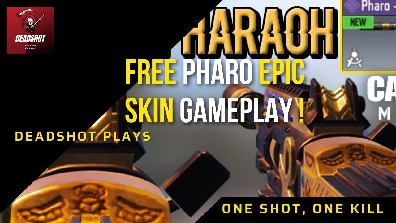 *FREE* PHARO - PHARAOH EPIC SKIN GAMEPLAY ! CLOSE RANGE SLAYER ! COD MOBILE Deadshot Gaming