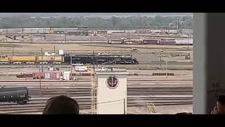Union Pacific Big Boy #4014 rolling into North Platte Nebraska Yard 2021