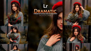 Beauty MOODY dramatic effect photo editing in Lightroom mobile #photography #preset #edits screenshot 5