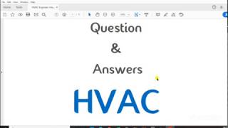HVAC ENGINEER BASIC INTERVIEW QUESTIONS | PART-1 | #MECHANICALHVACR