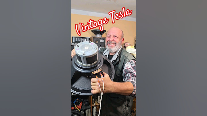 Vintage TESLA ARO BASS SPEAKER Sound Test
