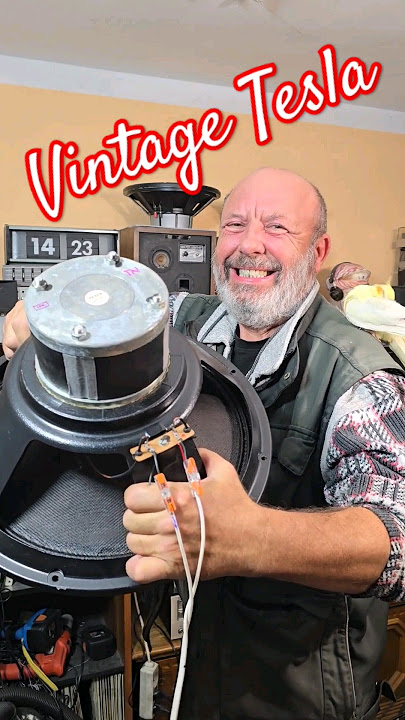 Vintage TESLA ARO BASS SPEAKER Sound Test