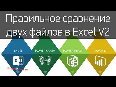 Правильное сравнение двух файлов в Excel V2