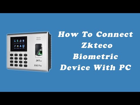 How to connect zkteco biometric device with pc in 3 Minutes | Tapsol