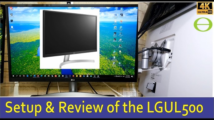 New! Unboxing & Setup of LG 27 Inch 4k HDR Monitor Model 27UL500-W (Initial  Review) 