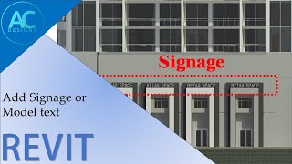 How to Add Signage or Model Text in Revit | Revit Tutorial | Tips and Tricks