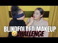 BLIND FOLD MAKEUP CHALLENGE 😂