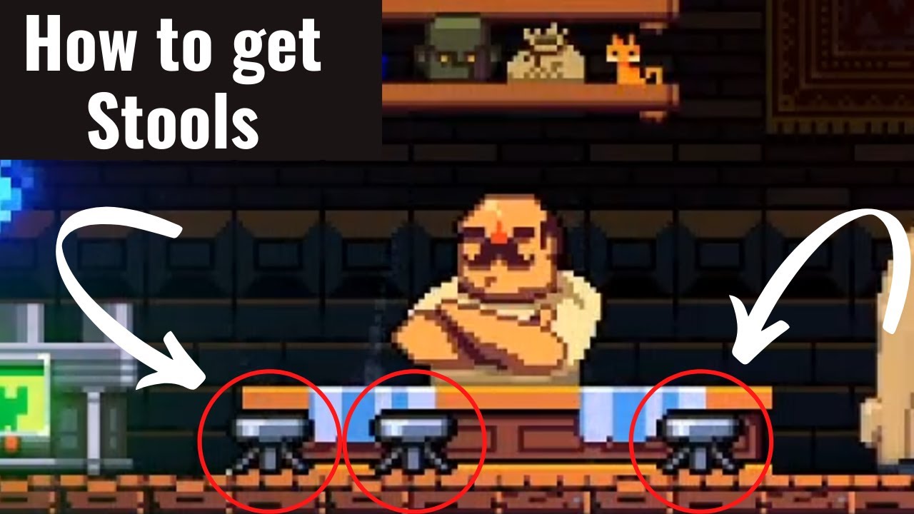 Exit The Gungeon How To Unlock Npc Items Stools For Shop Keeper Secure Seating Achievement Youtube