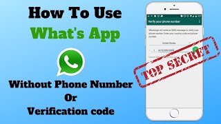How To USE WHATSAPP Without Phone NUMBER or VERIFICATION Code (2023) screenshot 4