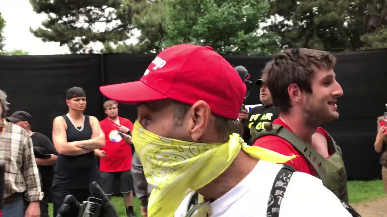 Protesters at Hamilton Pride 2019 YouTube