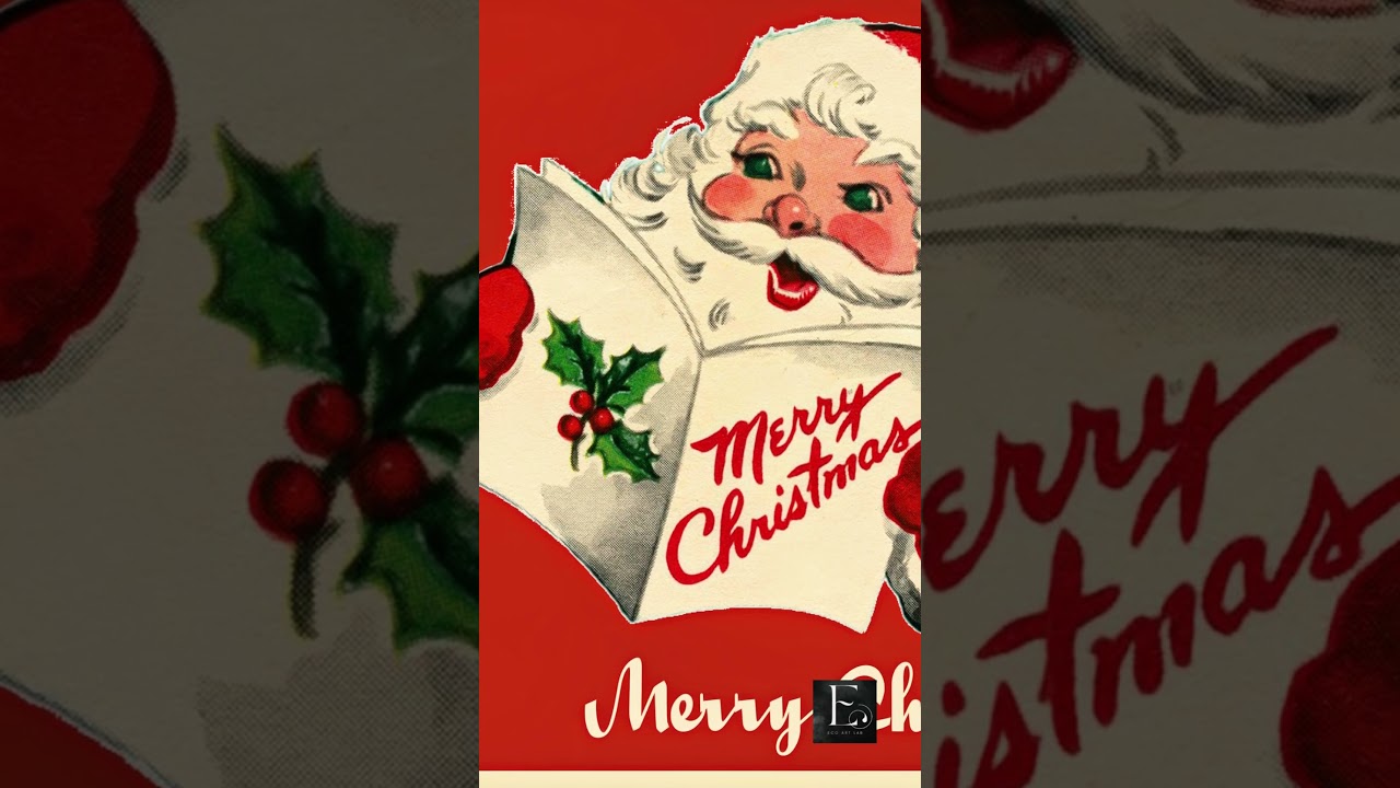 Vintage Santa Christmas Art