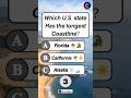 Only Smart Americans Know This Coastline GK Fact 🇺🇸🧠#USAGK #Shorts #DidYouKnow