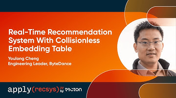 apply(recsys) Conference 2022 | Real-Time Recommendation System With Collision-less Embedding Table
