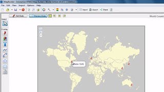 Criar o mapa de Portugal com iMapBuilder HTML5 software de mapeamento,  visualizados em dispositivos móveis