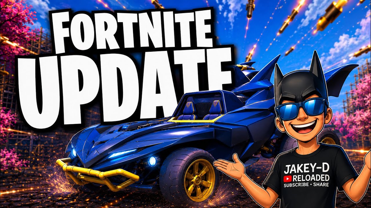 NEW Fortnite Hot Bat Summer Update! Batman Beach Buggy & More!