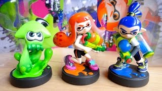 スプラトゥーン amiibo ガール・ボーイ・イカ 全3種レビュー！アミーボ WiiUソフト