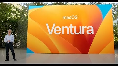 Craig Federighi introduces MacOS Ventura