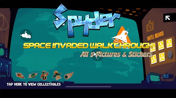 Spyder - Space Invaded Full Walkthrough with All Pictures and Stickers [Apple Arcade]