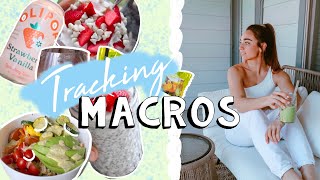 WHAT I EAT IN A DAY | tracking macros + high protein snacks!!!!