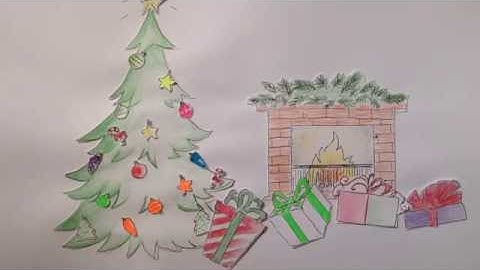 Christmas tree. Stop motion animation