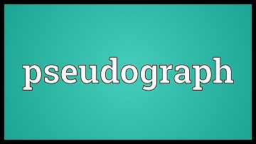 Pseudograph Meaning