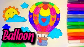 Easy drawing for kids Balloon | kid's world