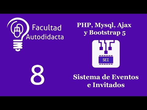 Sistema de eventos e invitados con PHP, MySQL, AJAX y Bootstrap 5 | Cap 8 - Mostrar Invitados