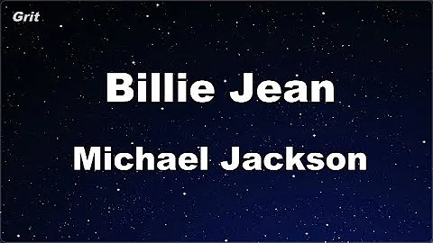 Karaoke Billie Jean - Michael Jackson No Guide Mel...