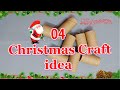 4 Christmas decoration idea with Empty rolls Step by step|Best Out of waste Christmas craft idea🎄144