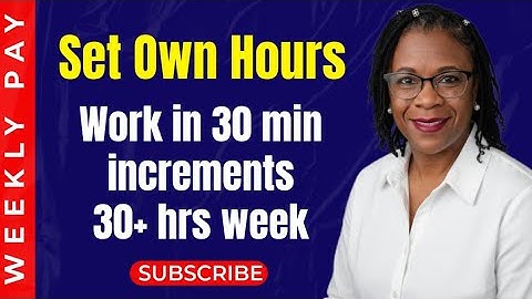 Flexible WFH Job $15-$25 HR: Set Own Hours and Weekly Pay 