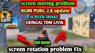 pubg screen moving problem l After 2.8 update l how to fix screen moving problem pubg l