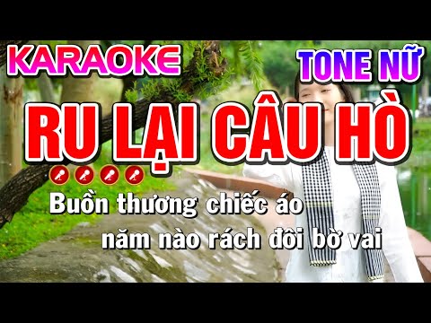 RU LẠI CÂU HÒ Karaoke Nhạc Sống Tone Nữ ( BEAT CHUẨN ) – Tình Trần Organ