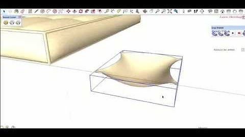Bed & Pillows SketchUp Tutorial (Bubble)