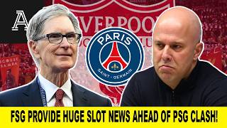 The Athletic Provide BIG FSG News On Arne Slot Ahead Of PSG Clash!