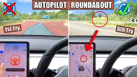 AUTOPILOT Self Drives Around A ROUNDABOUT 6 Times! = MIXED RESULTS! | Tesla 2020.20.12 Extreme Test