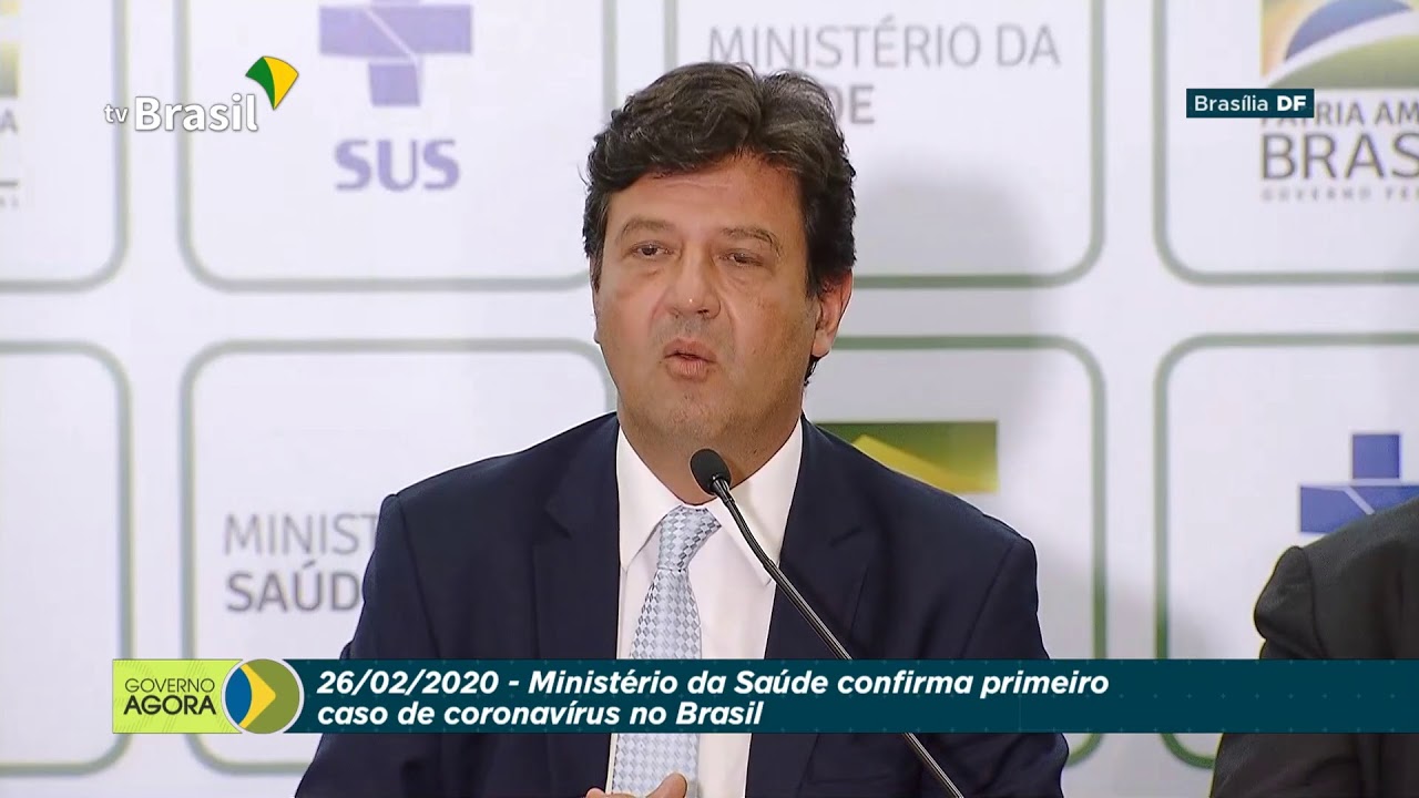 Saúde confirma primeiro caso de coronavírus no Brasil