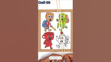 italian brainrot color correcting challenge card board pinball craft game #trending #shortvideo