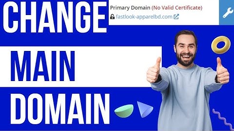 How to Change Primary/main Domain Name in  Hosting Account