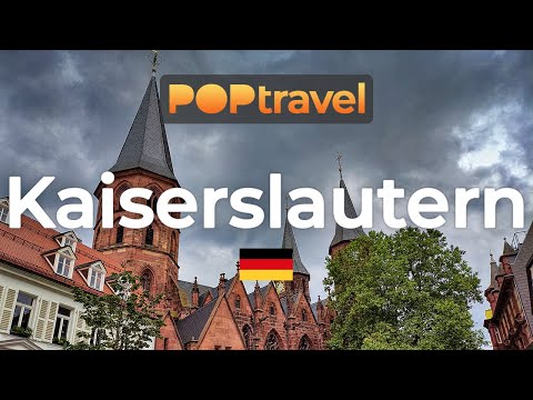 Walking in KAISERSLAUTERN / Germany 🇩🇪- City Center and Japanese Garden - 4K 60fps (UHD)