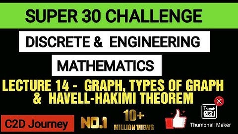 Lecture 14 - Graph Theory and Havell Hakimi Theorem | Discrete mathematics for Computer Science Gate