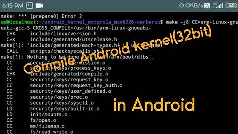 Compile Android kernel(32bit) in Android(arm64 device)[Userland App] [Read Description]