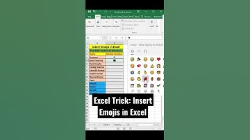 Excel Trick: Insert Emojis in Excel